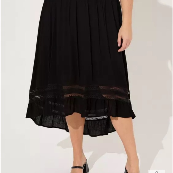 GUC Torrid Black High Low Skirt - Picture 2 of 6